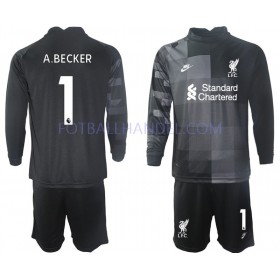 Barn Fotballdrakter Keeper Liverpool Alisson Becker 1 Tredje 2021-22 Langermet